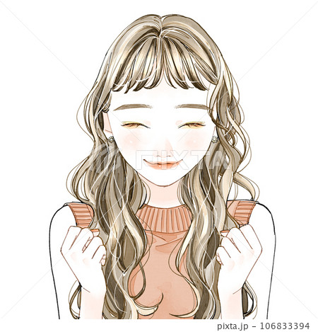 嬉しそうな女性 106833394