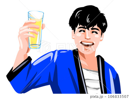 祭りを楽しむ日本男性 106833507