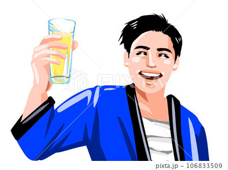 祭りを楽しむ日本男性 106833509