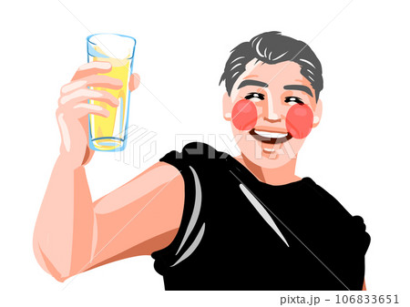 爽やかにビールを飲む男性 106833651