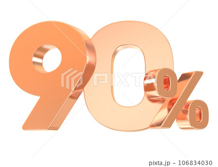 3d rendering of golden discount 106834030