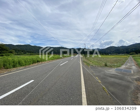 夏の田舎風景 新潟 夏の田舎風景 新潟 106834209