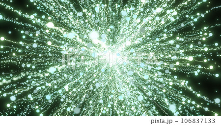 Abstract green energy fireworks particle salute magical bright glowing futuristic hi-tech with blur effect and bokeh background Abstract green energy fireworks particle salute magical bright glowing futuristic hi-tech with blur effect and bokeh background 106837133