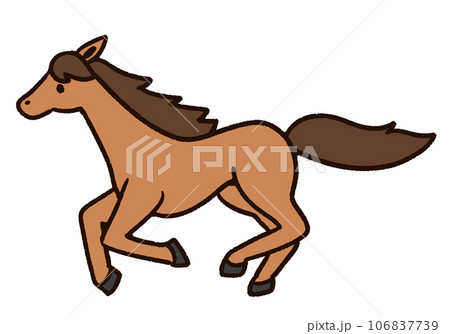 走る馬 106837739