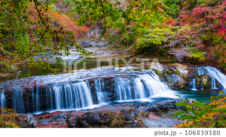 秋の浅布渓谷：不動の滝 106839380