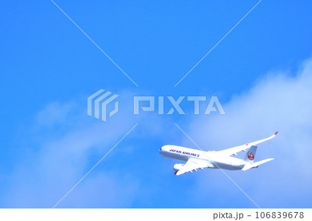 大阪国際空港 旅客機 JAL 離陸 猪名川土手 大阪国際空港 旅客機 JAL 離陸 猪名川土手 106839678