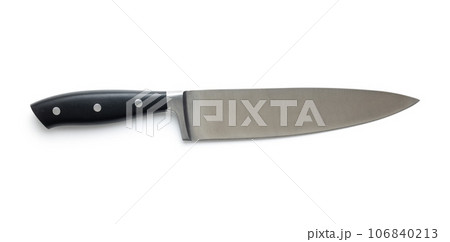 Big  kitchen knife isolated on white background. 106840213