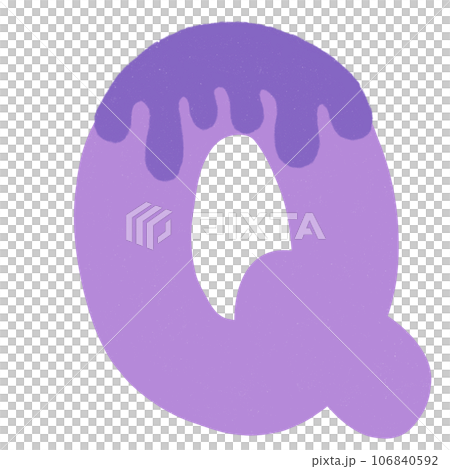 Letter Q hand drawn crayons texture Letter Q hand drawn crayons texture 106840592