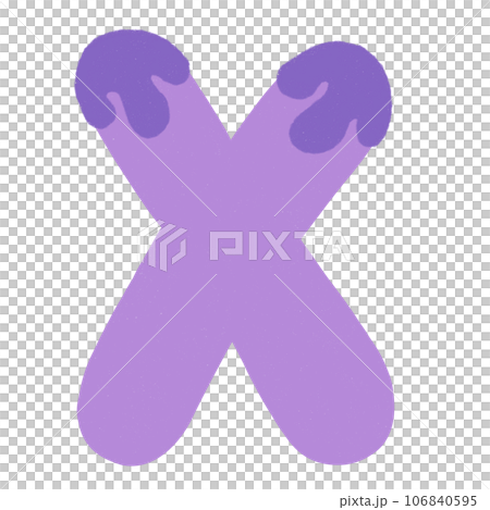 Letter X hand drawn crayons texture Letter X hand drawn crayons texture 106840595