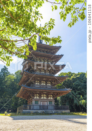 京都　醍醐寺　五重塔　夏の季節 106841118