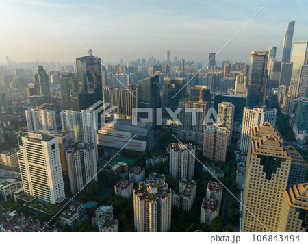 Aerial view of landscape in Guangzhou ,China  106843494