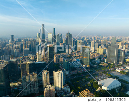 Aerial view of landscape in Guangzhou ,China  106843506