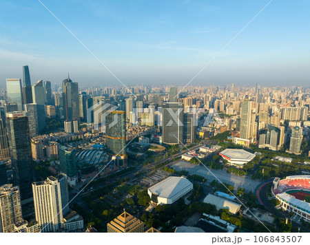 Aerial view of landscape in Guangzhou ,China  106843507