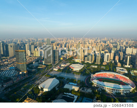 Aerial view of landscape in Guangzhou ,China  106843508