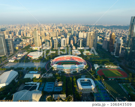 Aerial view of landscape in Guangzhou ,China  106843509