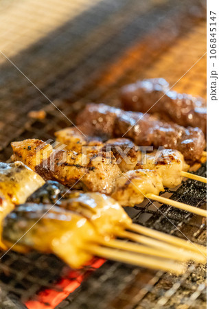 様々な魚肉の炭火串焼 様々な魚肉の炭火串焼 106845147