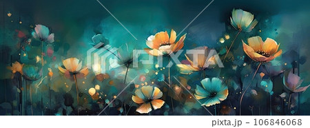 Paint, watercolor, plants, abstract, texture, gold element, fashion and art background, flowers and roses. AI Generative. Paint, watercolor, plants, abstract, texture, gold element, fashion and art background, flowers and roses. AI Generative. 106846068