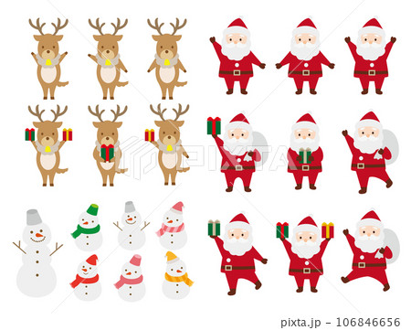 かわいいクリスマスのイラストセット 106846656