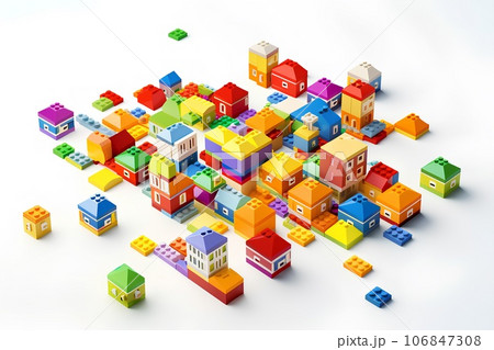 レゴでできた都会の風景 106847308