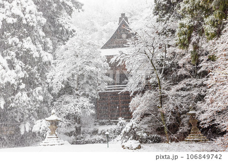 【新潟県・佐渡】雪の清水寺 冬編 【新潟県・佐渡】雪の清水寺 冬編 106849742
