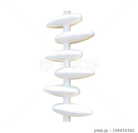 White or grey plastic textured abstract has a rough surface. Oval structure Embossed, same pattern. attached to the House wall for background or website wallpaper. isolated on white background. White or grey plastic textured abstract has a rough surface. Oval structure Embossed, same pattern. attached to the House wall for background or website wallpaper. isolated on white background. 106850302