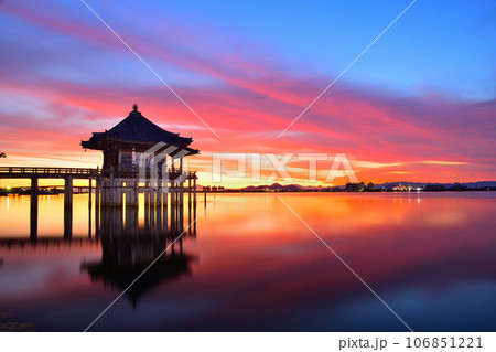 浮御堂の夜明け 浮御堂の夜明け 106851221