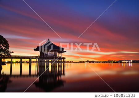 浮御堂の夜明け 浮御堂の夜明け 106851233