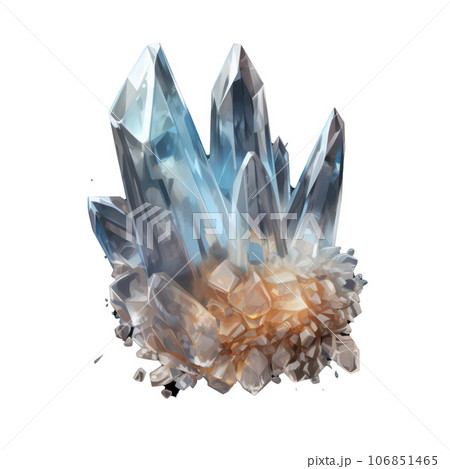 3D Crystal isolated 106851465