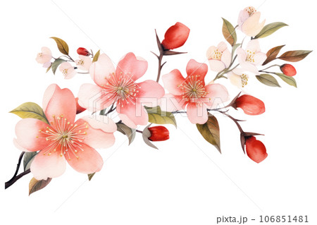 Watercolor floral background Watercolor floral background 106851481