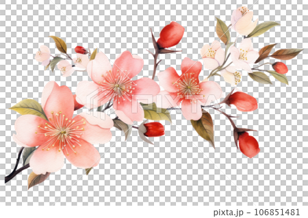 Watercolor floral background Watercolor floral background 106851481