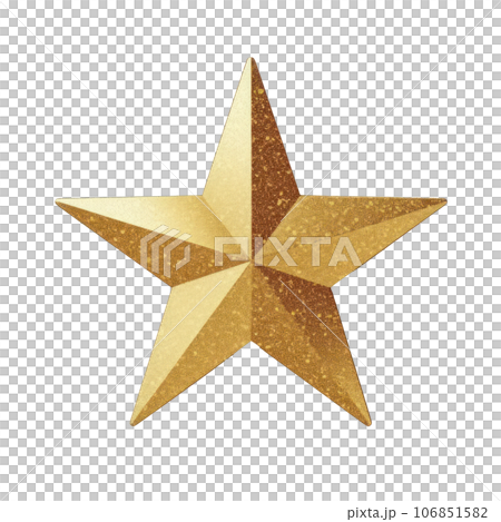 Golden glitter star isolated Golden glitter star isolated 106851582