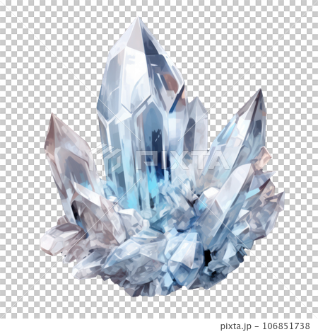 3D Crystal isolated 106851738