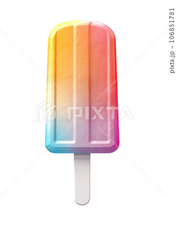 Colorful ice cream isolated Colorful ice cream isolated 106851781