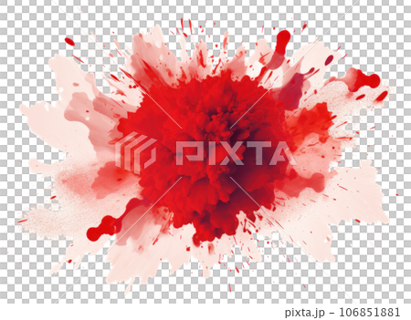 Red powder splash isolated Red powder splash isolated 106851881