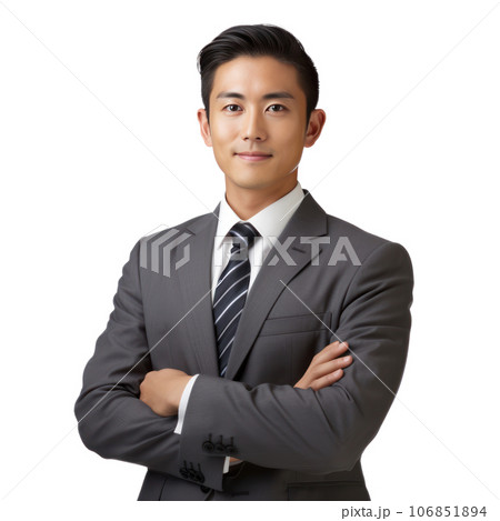 Asian businessman isolated 106851894