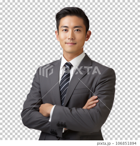 Asian businessman isolated 106851894