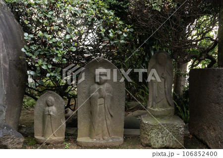 元禄時代の古い観音像三体・文京区・大塚・本傳寺 106852400