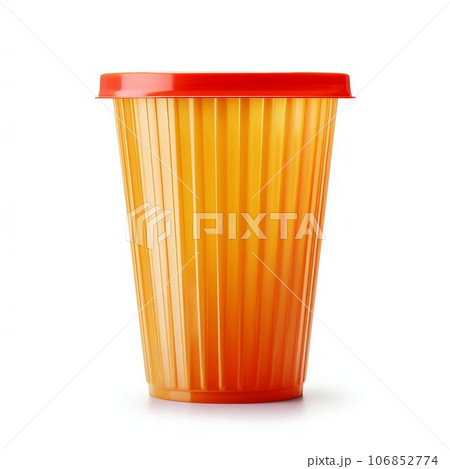 Trash Plastic Container Isolated on White Background. Generative ai 106852774