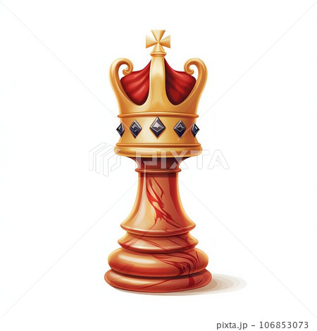 Queen Chess Piece Standing Tall. Generative ai 106853073