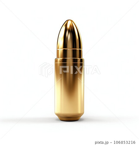 Bullet Isolated on White Background. Generative ai 106853216