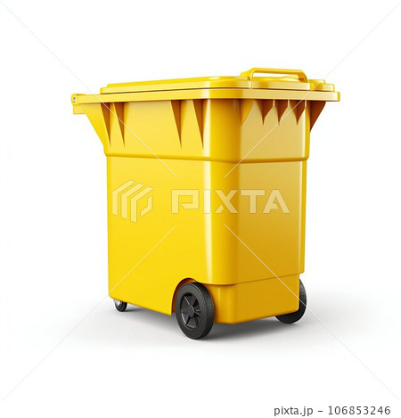 Garbage Container Isolated on White Background. Generative ai 106853246