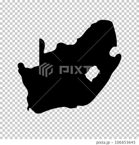 South Africa map silhouette icon. vector. 106853645