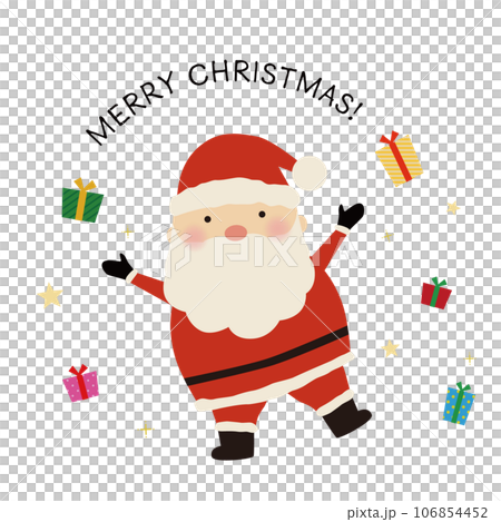 聖誕老人分發禮物的插圖 106854452