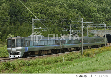 函館本線　礼文ー納内　JR北海道　785系　NE-2編成（札幌）　スーパーカムイ 106855780