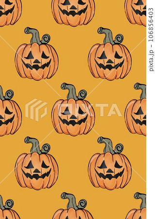 seamless pattern with pumpkin halloween seamless pattern with pumpkin halloween 106856403
