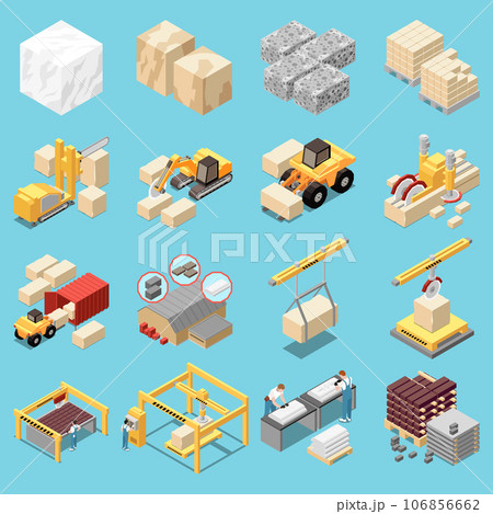 Stone Quarry Isometric Set 106856662