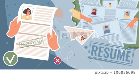 Resume CV Flat Collage 106856698