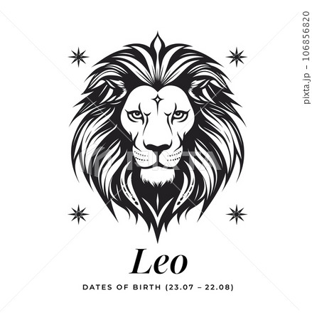 Leo horoscope sign. Astrology. Emblem, logo Vector 106856820