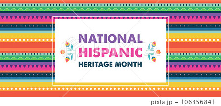 Hispanic Heritage Month Vector Web Banner Poster Card For Social