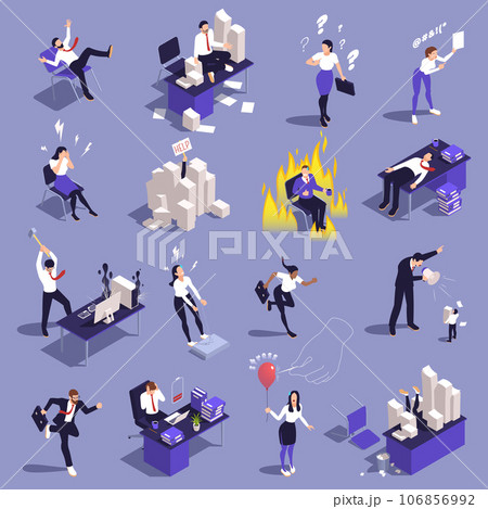 Office People Stress Set 106856992